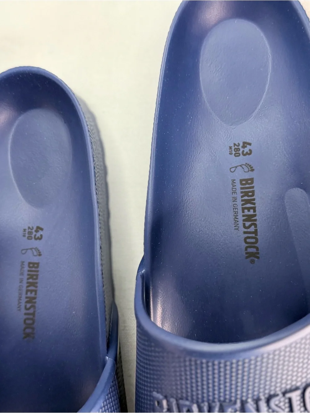 Birkenstock Blue Slide Sandal Men’s size 10 Brand New Recovery Slide